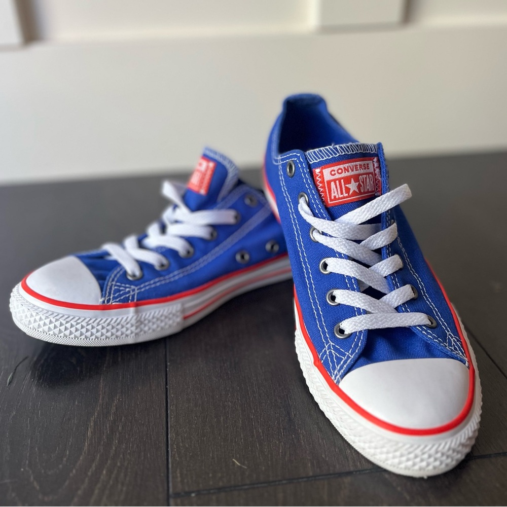 Converse Classic Blue and White Sneakers